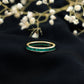 Channel Set Princess Cut Emerald Eternity Band Ring