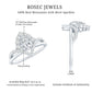 Designer 0.79 Carat Pear Shaped Moissanite Engagement Ring