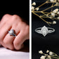 Designer 0.79 Carat Pear Shaped Moissanite Engagement Ring