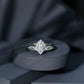 Designer 0.79 Carat Pear Shaped Moissanite Engagement Ring