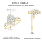 Designer 0.79 Carat Pear Shaped Moissanite Engagement Ring