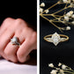 Designer 0.79 Carat Pear Shaped Moissanite Engagement Ring