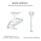 Certified Pear Cut Moissanite Split Shank Engagement Ring