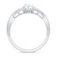 Designer Pear Shaped Moissanite Crossover Engagement Ring