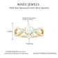 Designer Pear Shaped Moissanite Crossover Engagement Ring