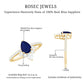 Certified 0.5 Carat Pear Shaped Blue Sapphire Crown Engagement Ring with Diamond