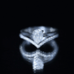 Pear Cut Solitaire Moissanite Engagement Ring with Enhancer