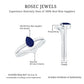 0.5 Carat Pear Cut Blue Sapphire Solitaire Ring Set with Diamond Enhancer Band