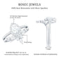 Pear Cut Moissanite Halo Bridal Ring Set with Certificate