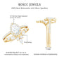 Pear Cut Moissanite Halo Bridal Ring Set with Certificate