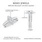 Brilliant Cut Moissanite Trio Wedding Ring Set For Women