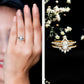Brilliant Cut Moissanite Trio Wedding Ring Set For Women