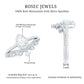 Vintage Style Moissanite Teardrop Wedding Ring Set