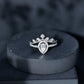 Vintage Style Moissanite Teardrop Wedding Ring Set