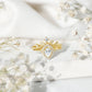 Vintage Style Moissanite Teardrop Wedding Ring Set