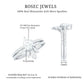 Pear Cut Moissanite Solitaire Bridal Ring Set with Certificate