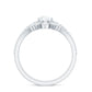 Pear Cut Moissanite Solitaire Bridal Ring Set with Certificate