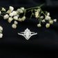 Marquise Cut Moissanite Designer Engagement Ring