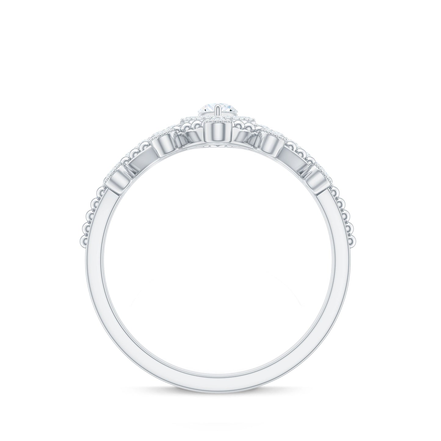 Marquise Cut Moissanite Vintage Wedding Ring Set