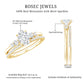 Certified Moissanite Oval Engagement Ring with Wedding Band