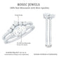 Oval Cut Moissanite Engagement Ring with Wedding Band Set