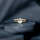 Oval Cut Moissanite Engagement Ring with Wedding Band Set