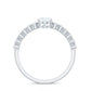 Oval Cut Moissanite Engagement Ring with Side Stones