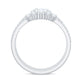 Brilliant Cut Moissanite Trio Wedding Ring Set with Certificate