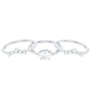 Brilliant Cut Moissanite Trio Wedding Ring Set with Certificate