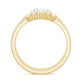 Brilliant Cut Moissanite Trio Wedding Ring Set with Certificate