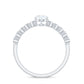 Certified Moissanite Oval Cut Engagement Ring with Side Stones