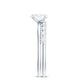 Oval Cut Moissanite Solitaire Bridal Ring Set for Women
