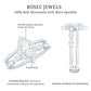 Marquise Cut Moissanite Double Band Engagement Ring with Certificate