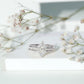 Marquise Cut Moissanite Solitaire Trio Ring Set