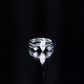 Marquise Cut Moissanite Engagement Ring with Stackable Band