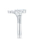 Marquise Cut Moissanite Wedding Ring Set with Beaded Detail