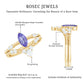 Natural Marquise Tanzanite Diamond Engagement Ring Set