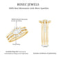 Certified Moissanite Trio Bridal Ring Set for Women