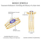 Certified 0.6 Carat Real Marquise Tanzanite 3 Piece Wedding Ring Set with Diamond
