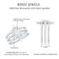 Juego de anillos de novia de tres piezas con moissanita de talla princesa con certificado