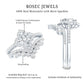 Certified Moissanite Statement Wedding Ring Set