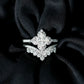 Certified Moissanite Statement Wedding Ring Set