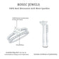 Princess Cut Moissanite Engagement Ring with Wedding Band Set