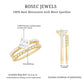 Princess Cut Moissanite Engagement Ring with Wedding Band Set