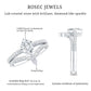 Princess Cut Moissanite Wedding Ring Set for Women