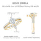 Princess Cut Moissanite Wedding Ring Set for Women