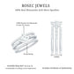 1.25 Carat Princess Cut Moissanite 3 Piece Bridal Ring Set
