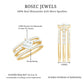 1.25 Carat Princess Cut Moissanite 3 Piece Bridal Ring Set