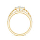 1.25 Carat Princess Cut Moissanite 3 Piece Bridal Ring Set