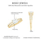 Certified Moissanite Princess Cut Engagement Ring in Double Band